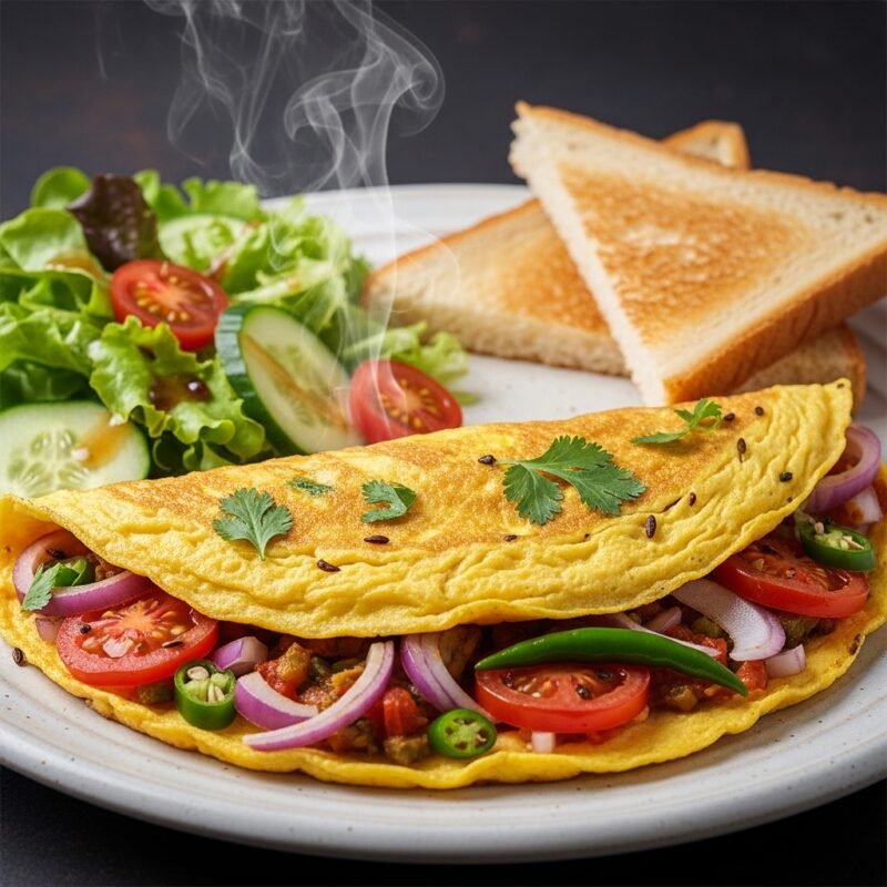 Masala Omlette 1 Egg