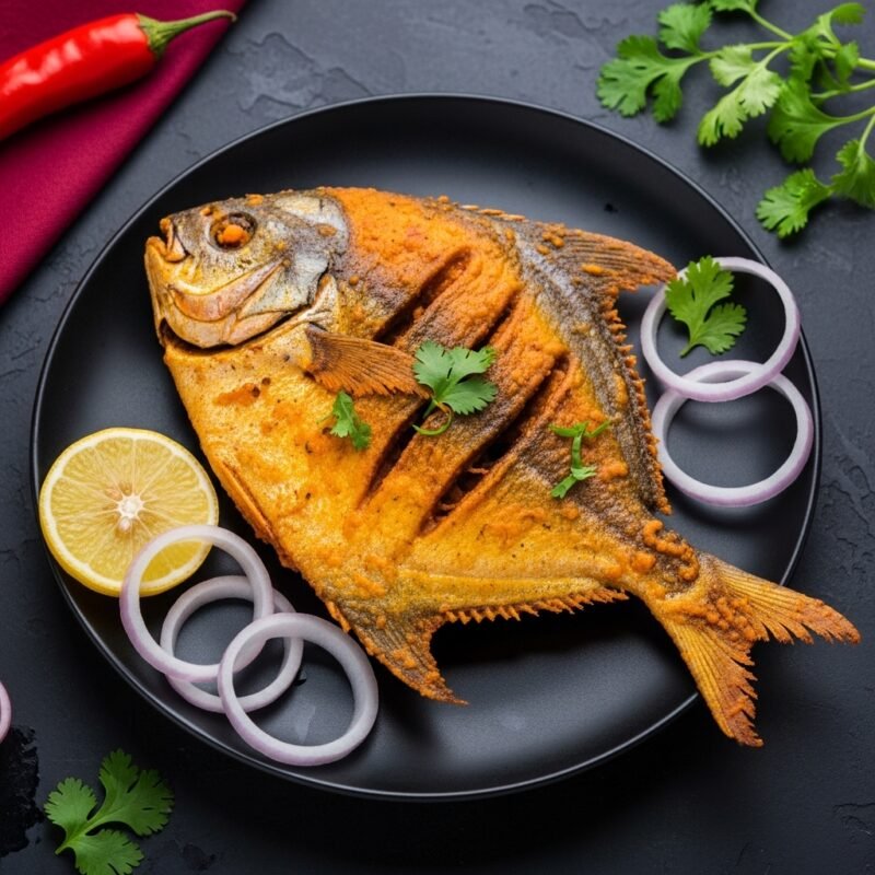 Pomfret Fish Fried